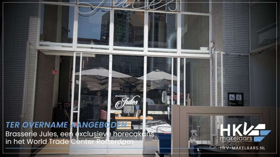 Brasserie ter overname in Rotterdam, Zuid-Holland — Ter Overname: Brasserie Jules- World Trade Center