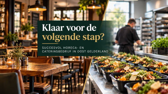 Restaurant/bezorgservice ter overname in Gelderland — Horeca- en Cateringbedrijf in Oost Gelderland